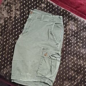 Green Cargo Shorts